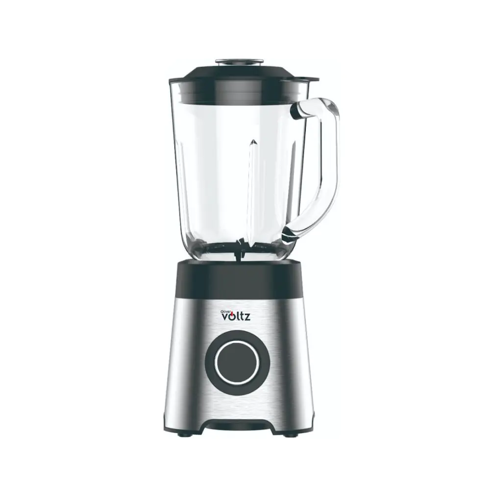 Блендер Oliver Voltz OV51162E, 800 W, 2 скорости+Pulse, Стъклена кана с капацитет 1.5 л, Трошене на лед, Сребрист, (35945622)