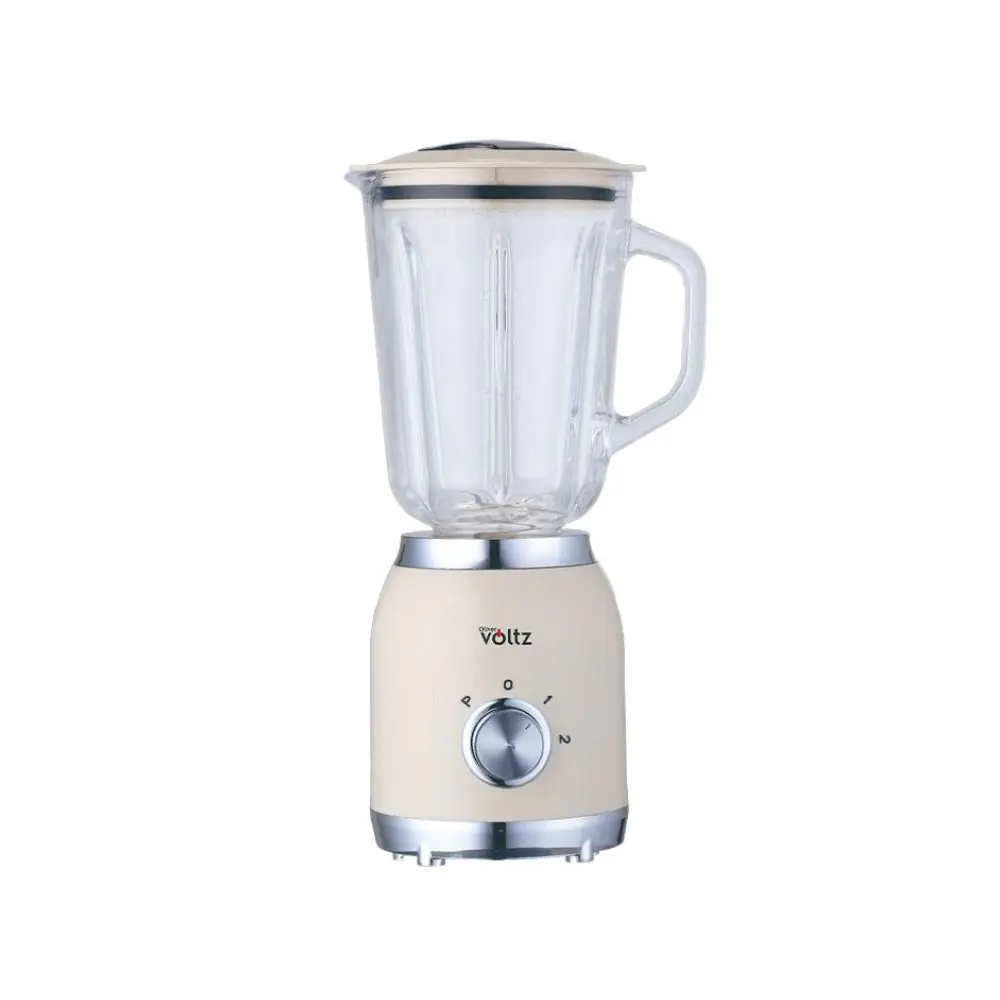 Блендер Voltz OV51162G, 600W, 1.5 L, 2 скорости + Pulse, Стъклена кана, Крем, (35949878)