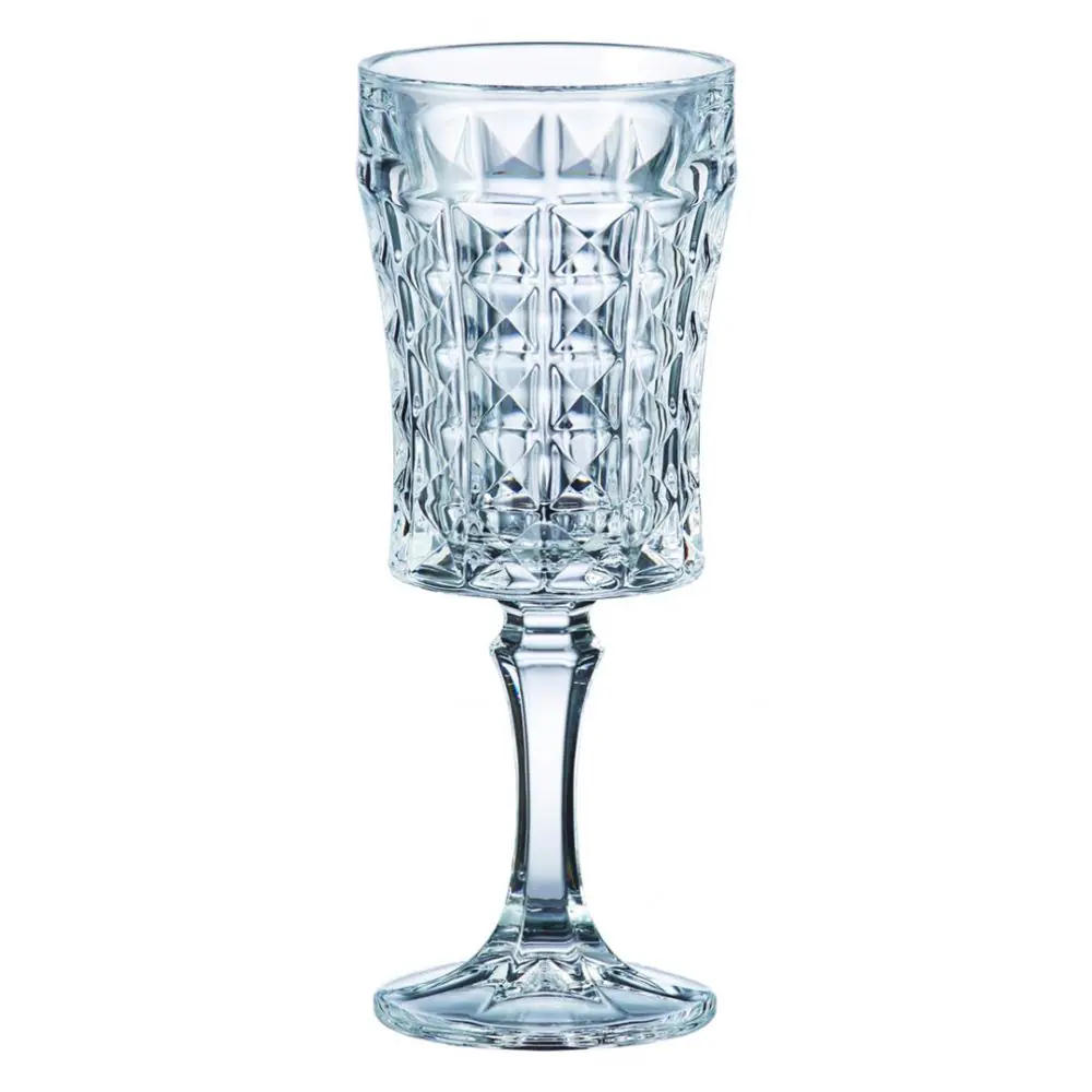 Комплект чаши за вино Bohemia Diamond Wine, 6 бр, 200 мл, Кристалит
