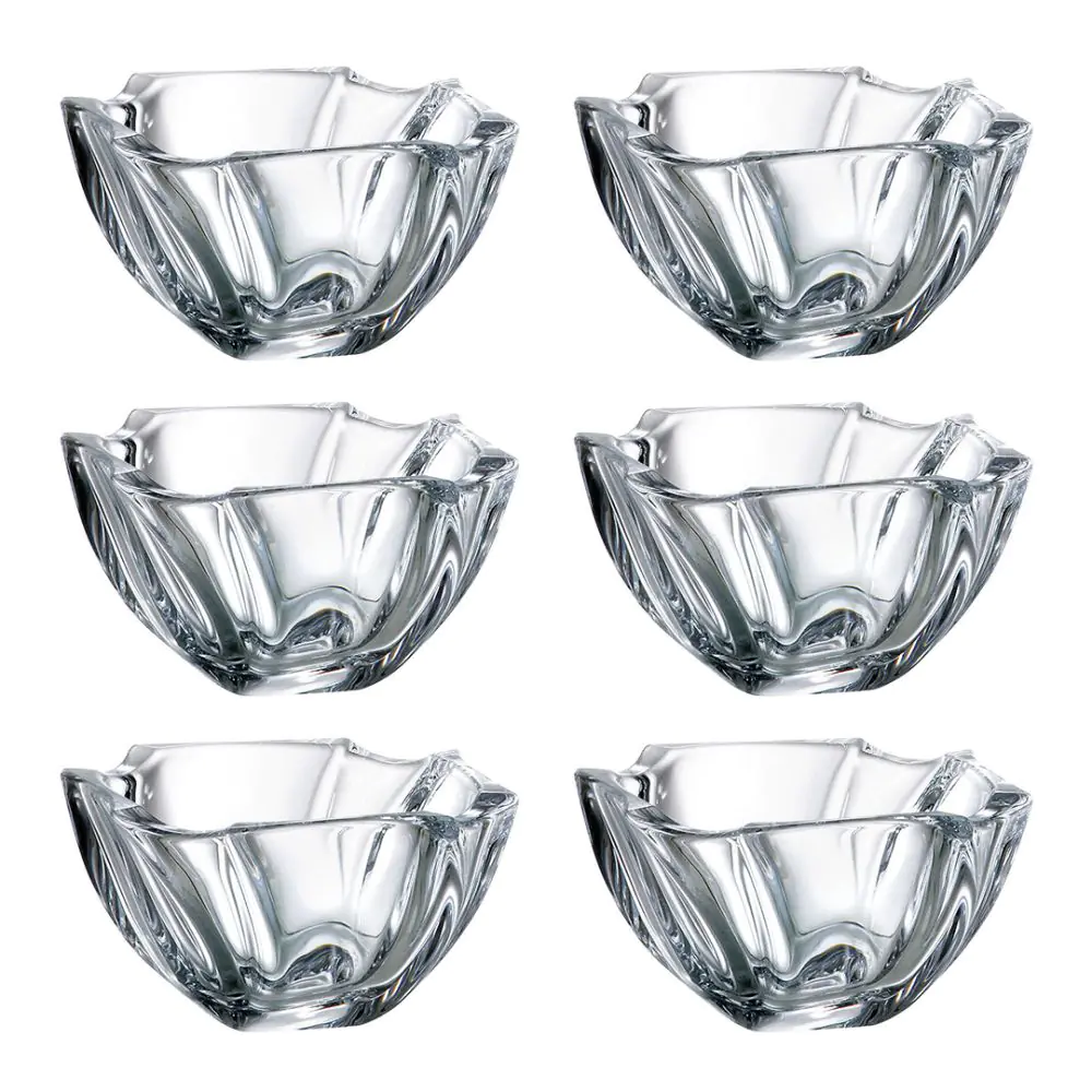 Комплект купички Bohemia Neptune Bowl Set, 6 бр, 13 см, Кристалит