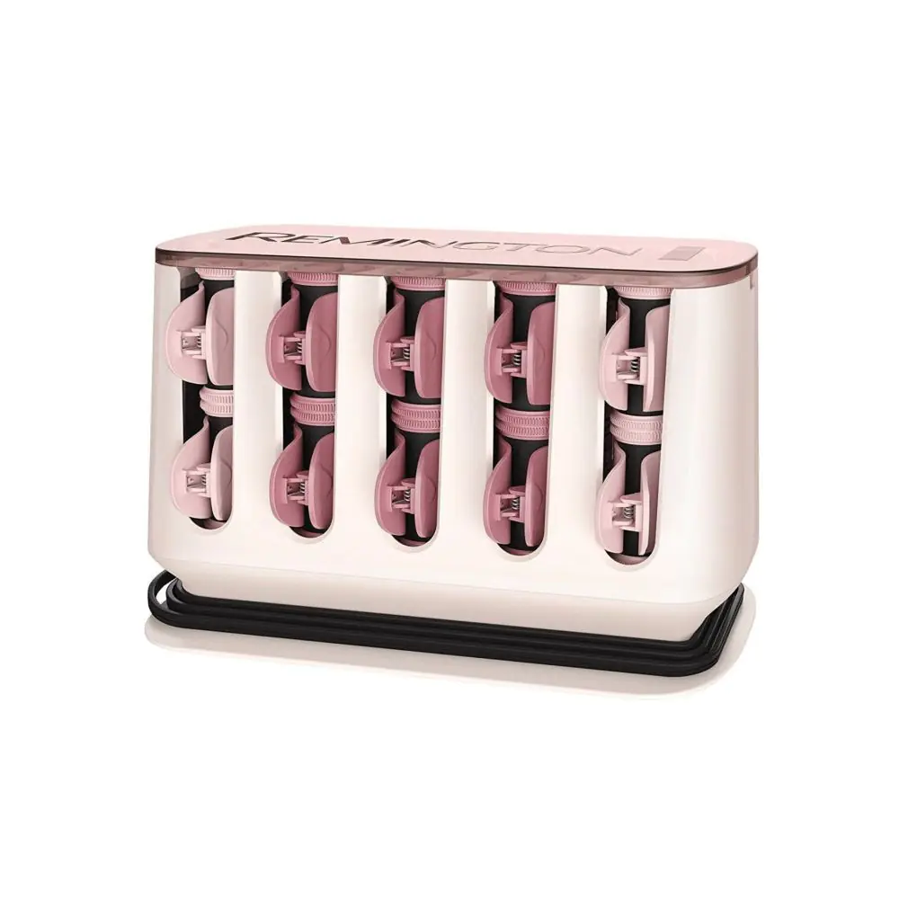 Загряващи ролки за къдрене Remington H9100 ProLUXE, 20 бр., Бързо загряване 90 сек., Кадифено покритие, Розово злато, (10924)