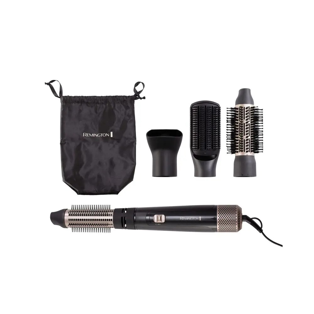 Четка за сушене и стилизиране Remington AS7500 Blow Dry and Style, 1000 W, Йонизация, Cool shot, Аксесоари, Черен, (17840)