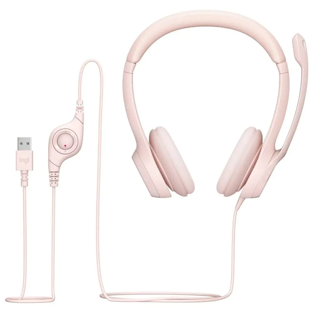 Слушалки с микрофон Logitech H390, (35935870)