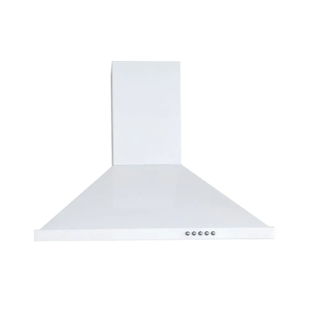 Декоративен абсорбатор за вграждане Hausberg HB-1260AB, 190W, 650м3/ч, 3 скорости, Алуминиев филтър, Бял, (99HB1260AB)