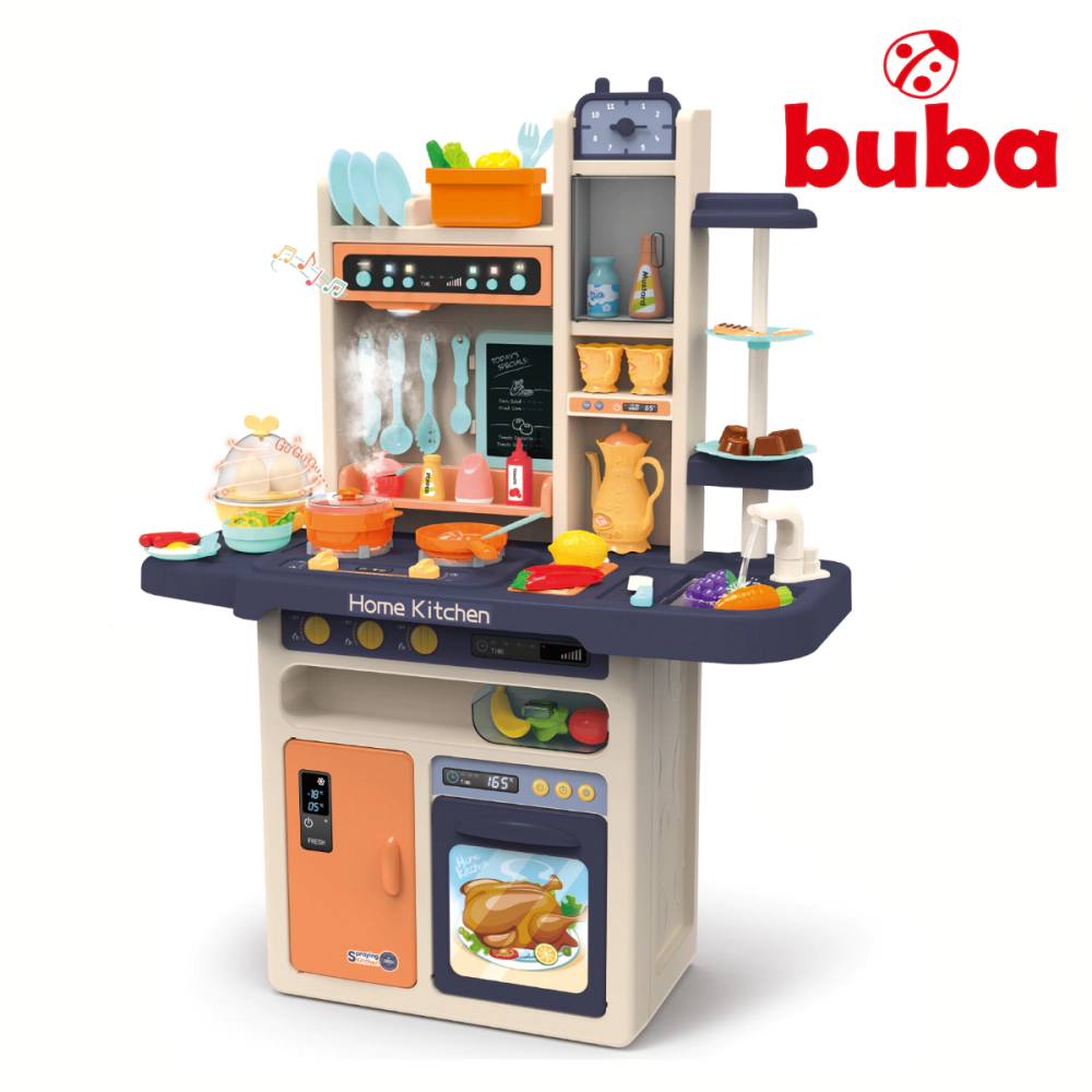 Детска кухня Buba Home Kitchen, 65 части, 889-161, сива, (14896)