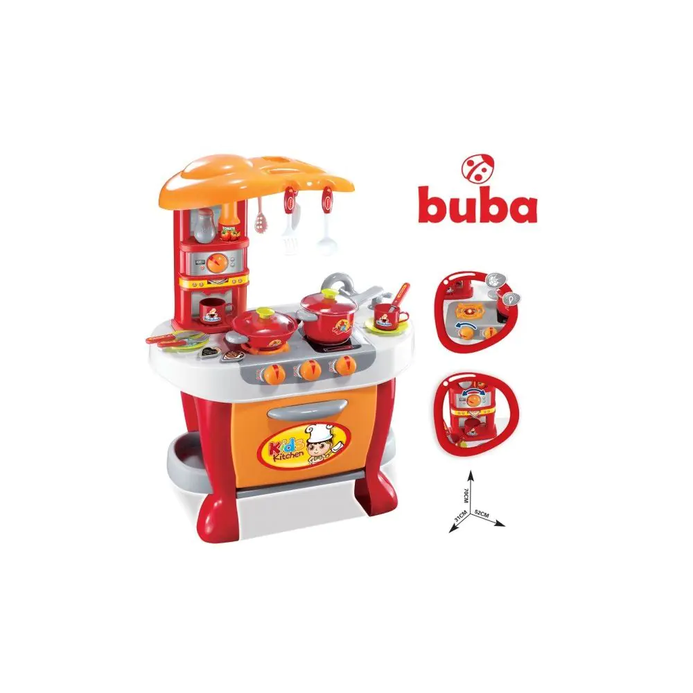 Детска кухня Buba Little Chef, Червена, (15508)