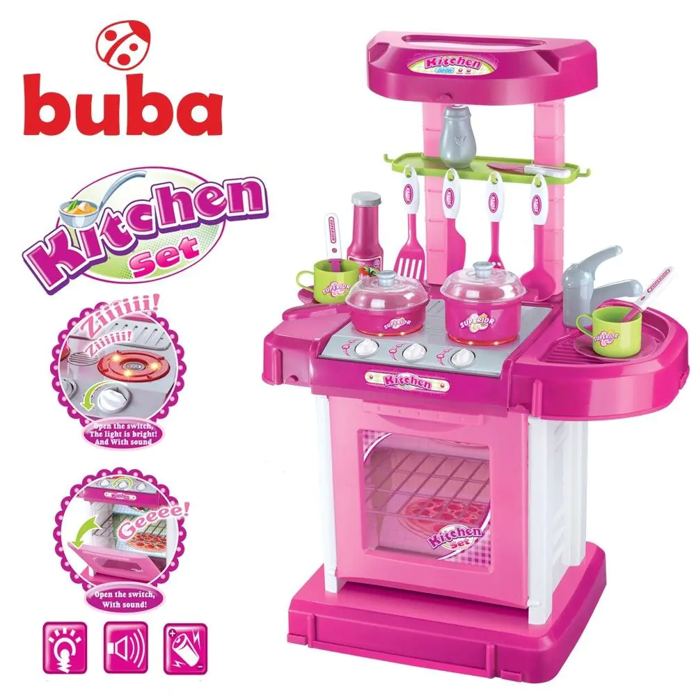 Детска кухня Buba My Kitchen 008-58, Розова, (15555)