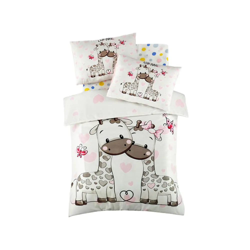 Детски спален комплект Patik 170PTK2011, Памук, Ranforce, 4 части, Плик 100х150см, Чаршаф 100х150см, 2 Калъфки, Многоцветен, (170PTK2011)