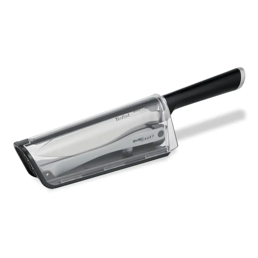 Кухненски нож Tefal Ever Sharp K2569004 16.5 см, Стойка с технологията Dual Pivot, Заключваща система, (12626)