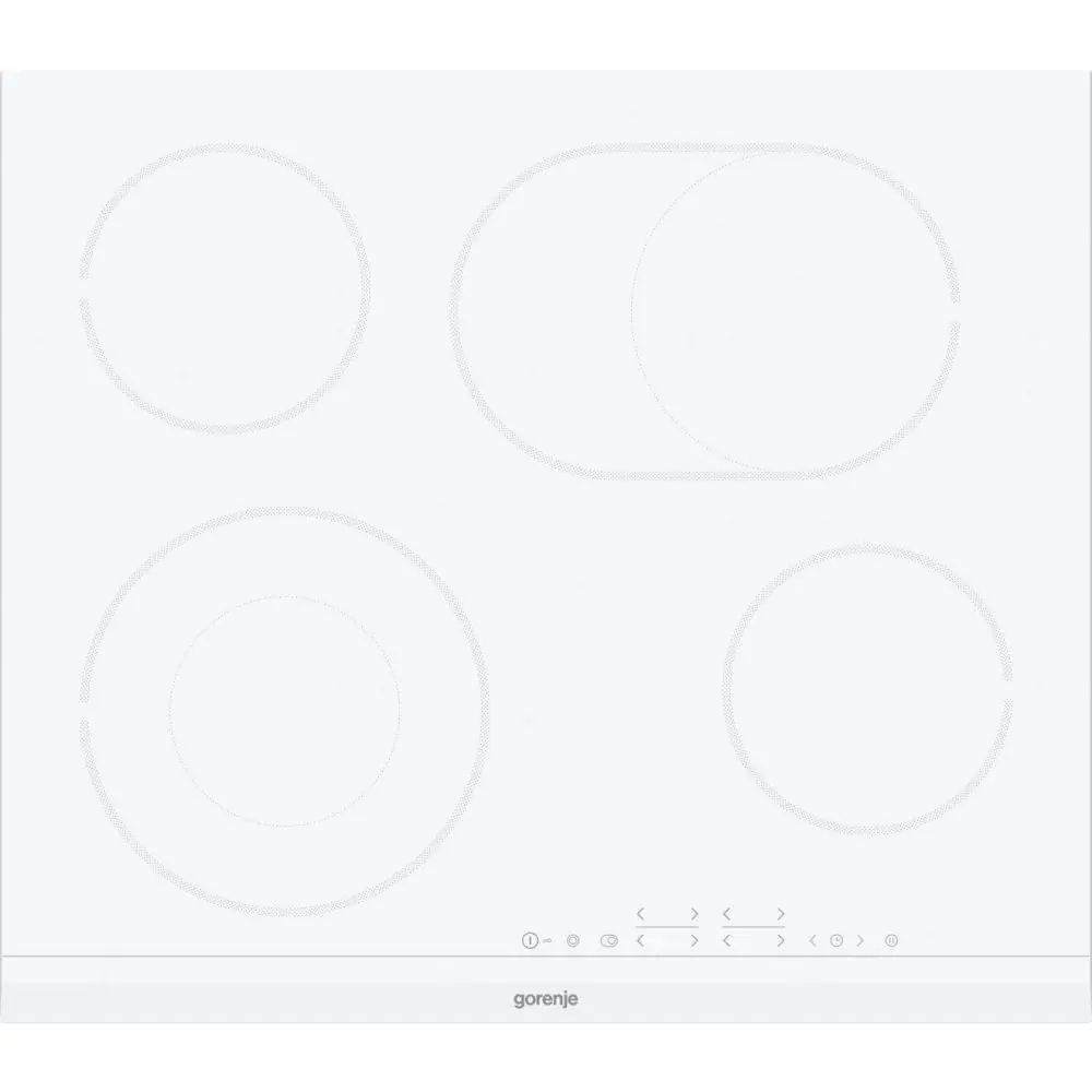 Готварски плот за вграждане Gorenje ECT643WCSC, 7000W, бял, (13516)