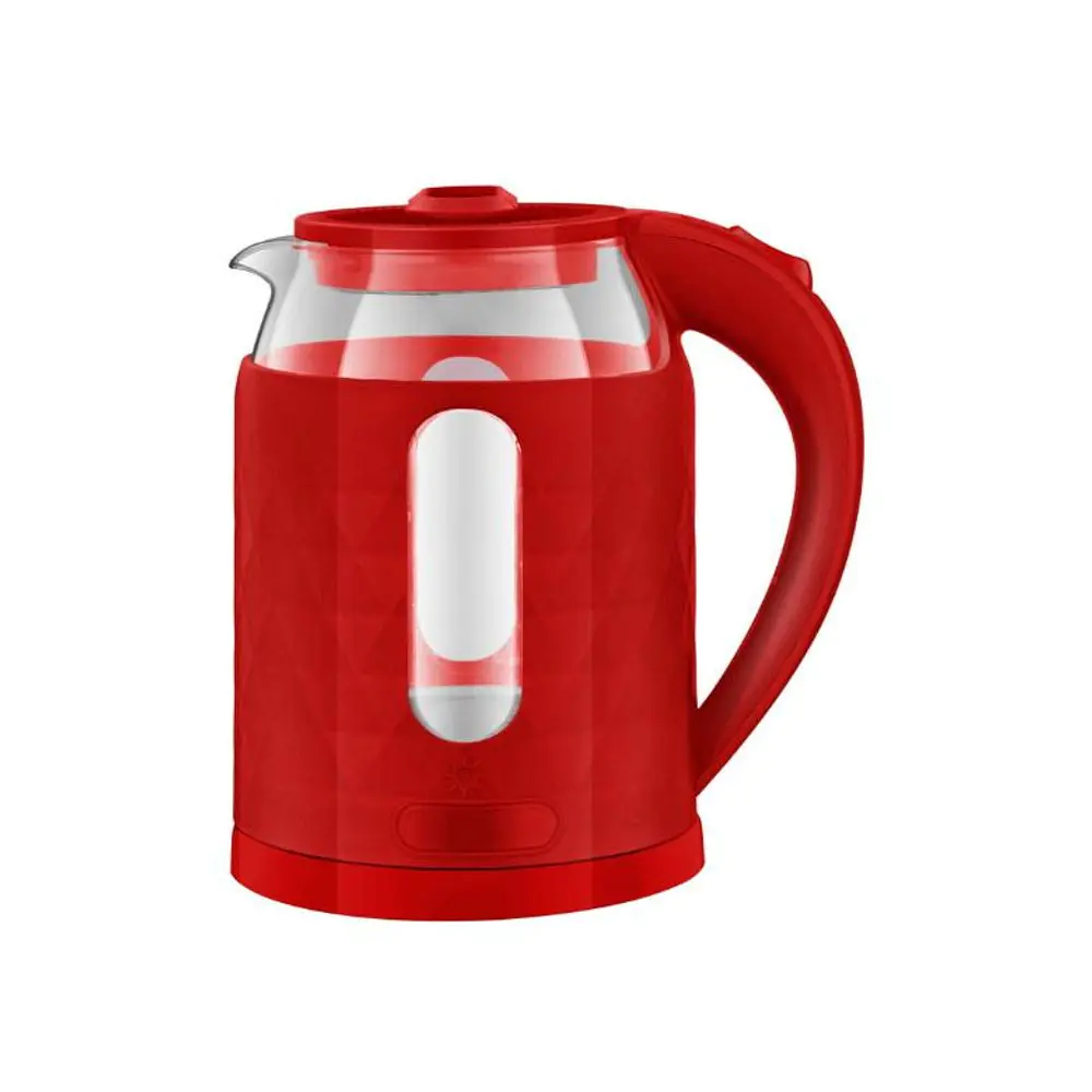 Електрическа кана стъкло ELITE GEK-1231R червена, (35944554)