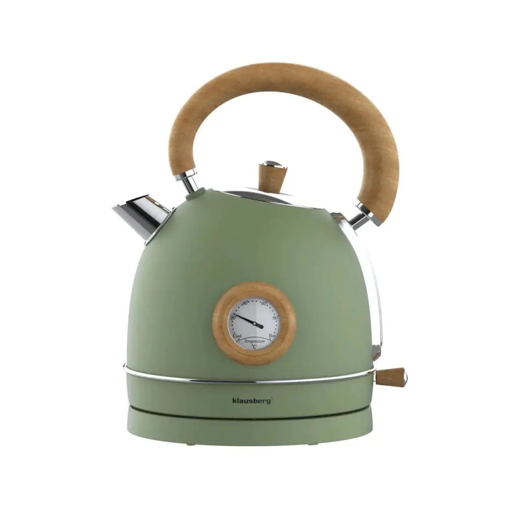 Електрическа кана-чайник Klausberg KB 9008, 2200W, 1.8 л, Индикатор ниво вода, Термометър, (35948609)