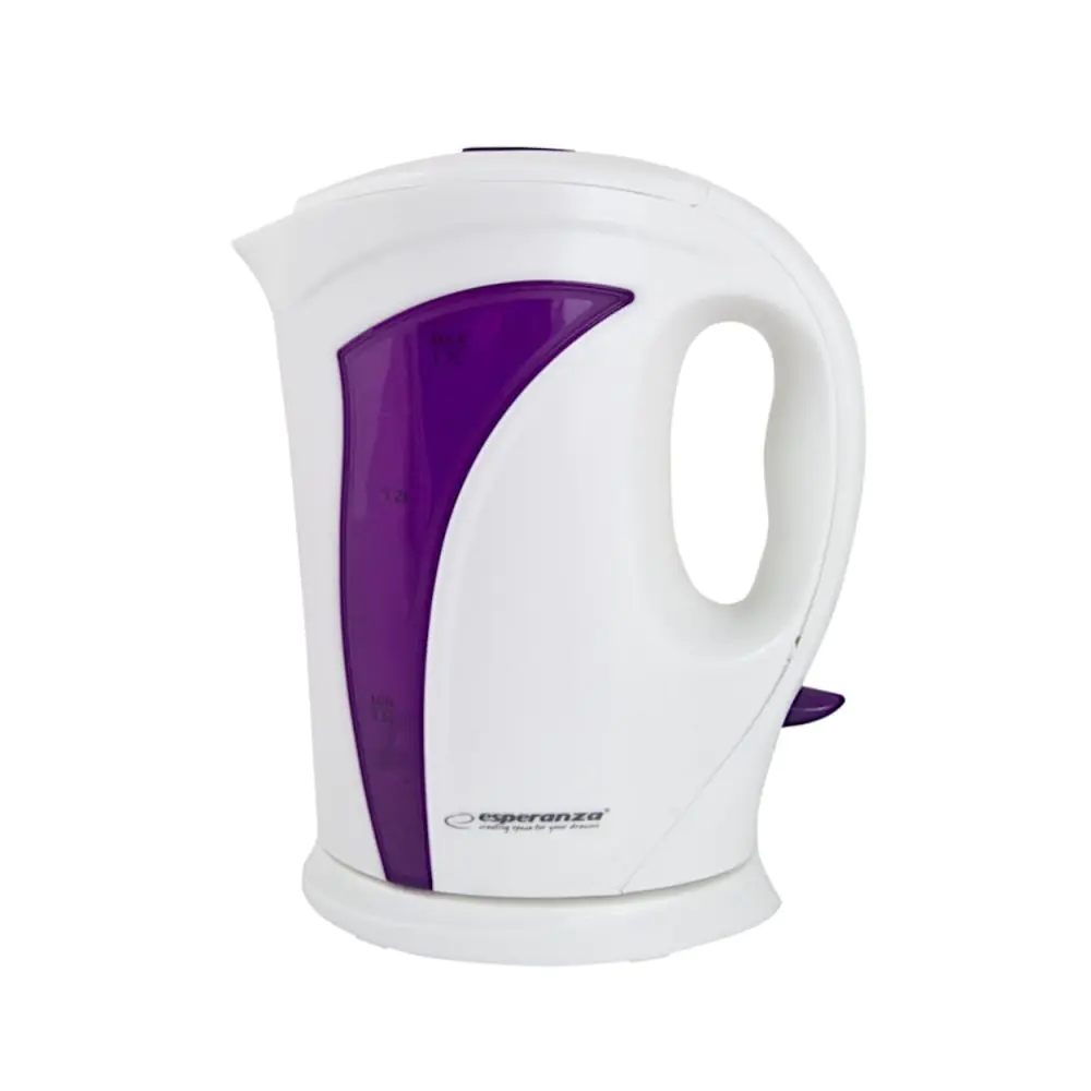 Електрическа кана Esperanza EKK018V, 2200W, 1.7 литра, Автоматично икзлючване, Бял/лилав, (999EKK018V)