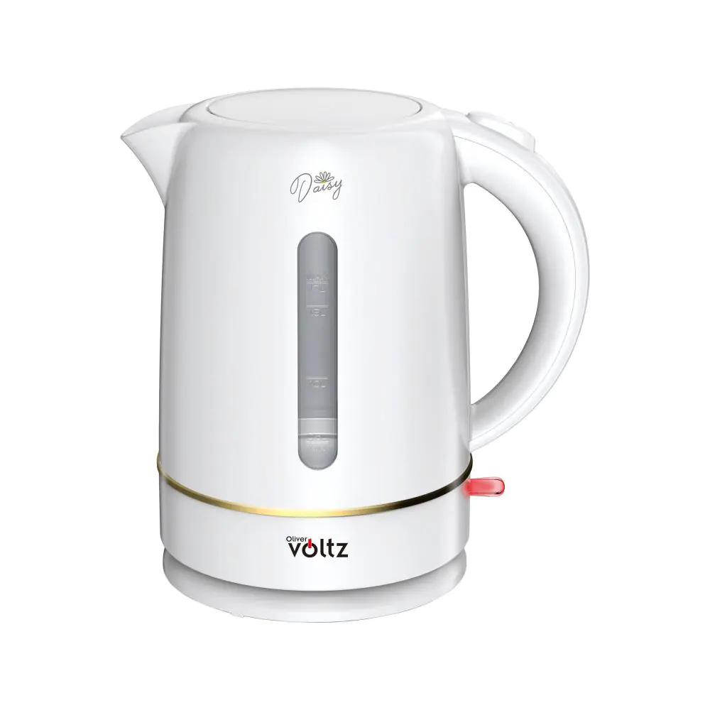 Електрическа кана Oliver Voltz Daisy OV51230W, 2200W, 1.7 л, Автоматично изключване, Бял, (35922757)