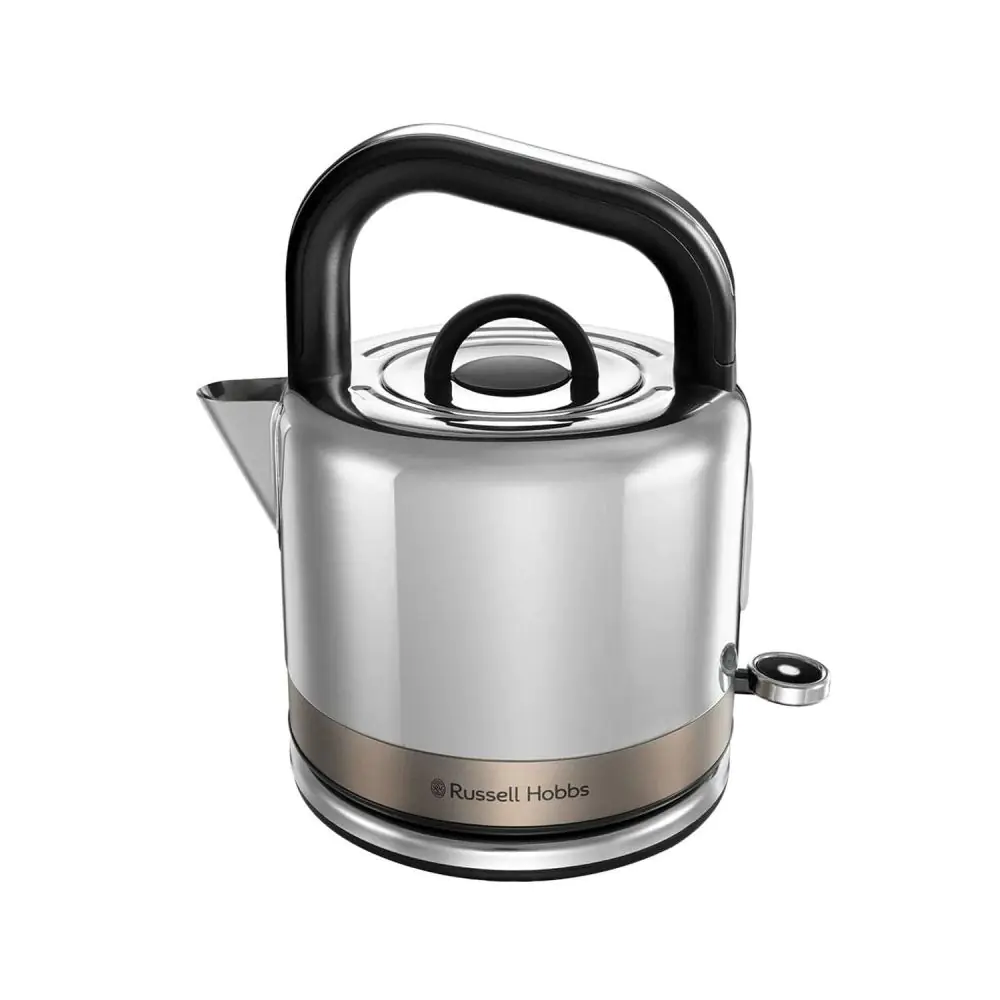 Електрическа кана Russell Hobbs Distinctions Titanium 26422-70, 2400W, 1.5 л, Бързо завиране, Миещ се филтър против котлен камък, 360° основа, Защити, Инокс/титан, (35944730)