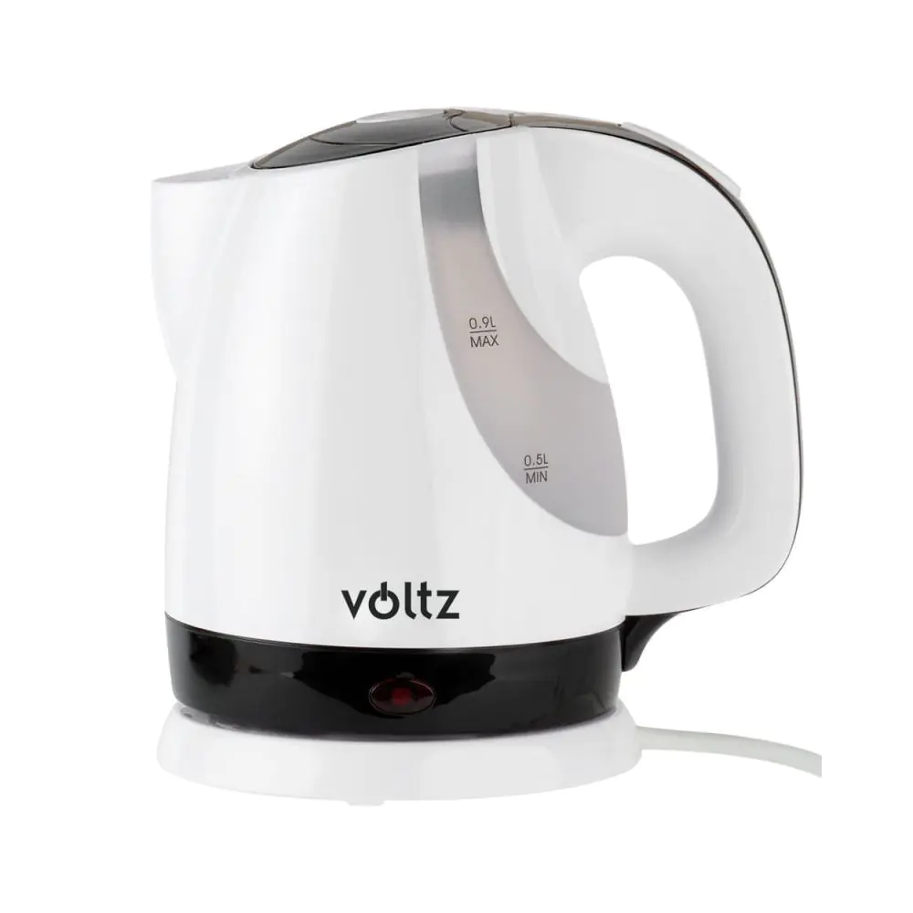 Електрическа кана Voltz V51230F, 1300W, 900 ml, Мерителна скала, Бял/черен, (55551230FB)