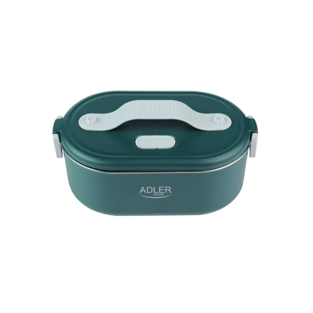 Електрическа кутия за обяд Adler AD 4505, 800 ml, До 70C, Стоманен съд за храна, Зелен, (17717)