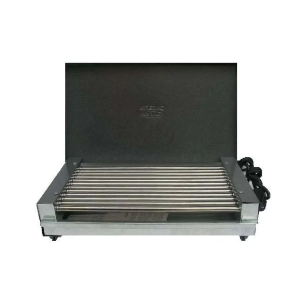Електрическа скара Rubino EC-2K, 2000 W, Работна площ 38x24 cm, Тавичка за мазнина, Сив, (12931)