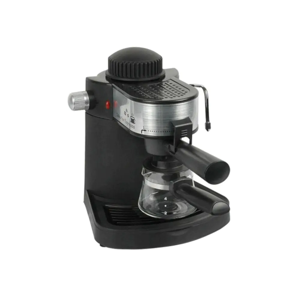 Еспресо машина за мляно кафе Hausberg HB 3715, 3.5 bar, 650 W, 4 чаши, Черен, (12976)