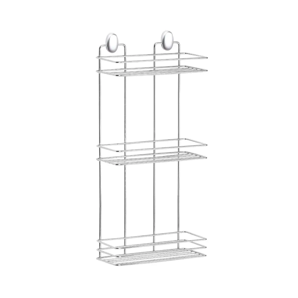 Етажерка за баня Metalife DKB-720, 3 нива, 11x24х50 см., Хром, (9MTLDKB720)