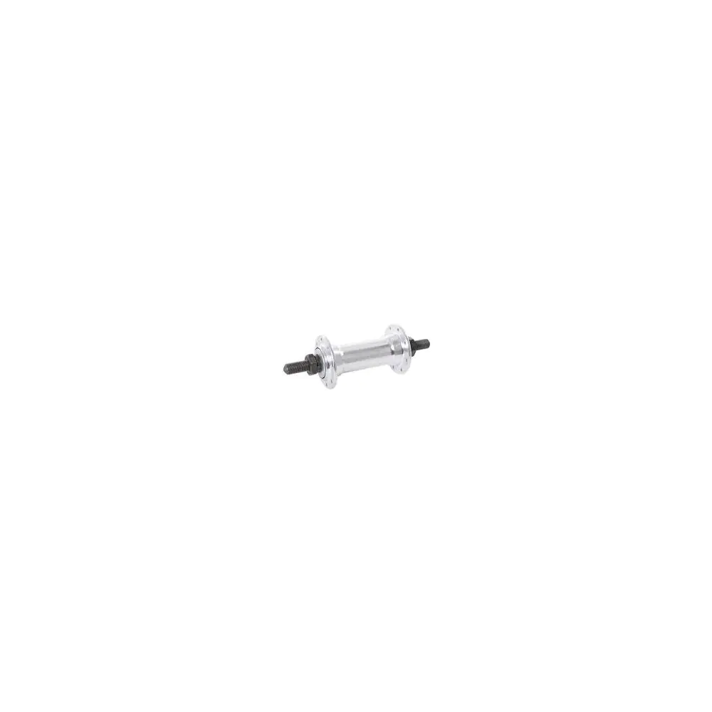 Компонент за велосипед Quando QUANDO KT-A16F, 36H, ALLOY, CP. CAP NUT, 3/8*100*140mm, with safety washers, &quot;VELOTEC&quot; LOGO, NATURAL Главини Предни главини, 10273