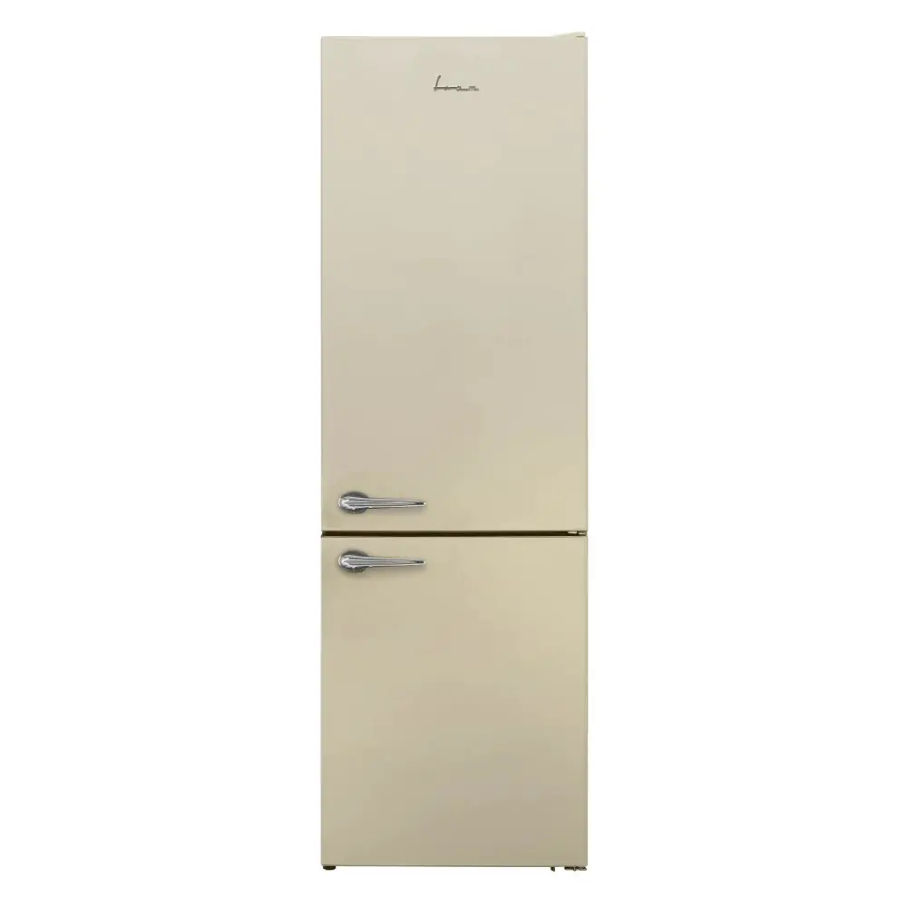 Хладилник с фризер FRAM FC-VRL268BGE++, 268 л, Less Frost, LED осветление, Ретро серия, Слонова кост, (19289)