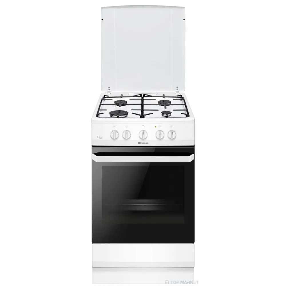 Готварска печка HANSA FCGW510009, с газов плот, (17280)