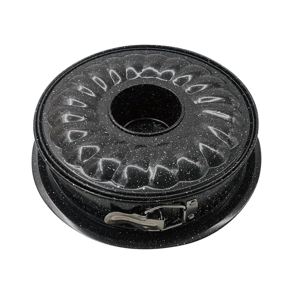 Форма за блат и кекс Kinghoff KH 1779, 26 см, Падащо дъно, Стомана, Черен, (20510)