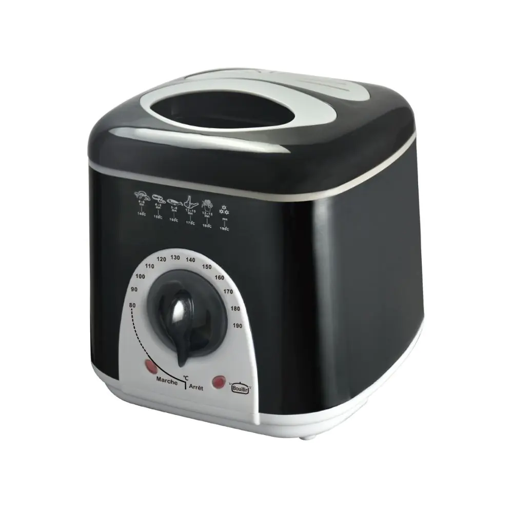 Фритюрник Rosberg R51980B, 950W, 1л, Температурен контрол 80-190 C, Черен, (35930839)