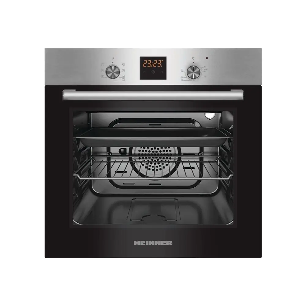 Готварска фурна за вграждане HEINNER HBO-S567LDTGC-IX, 56 L, 7 Функции, Инокс, (22429)