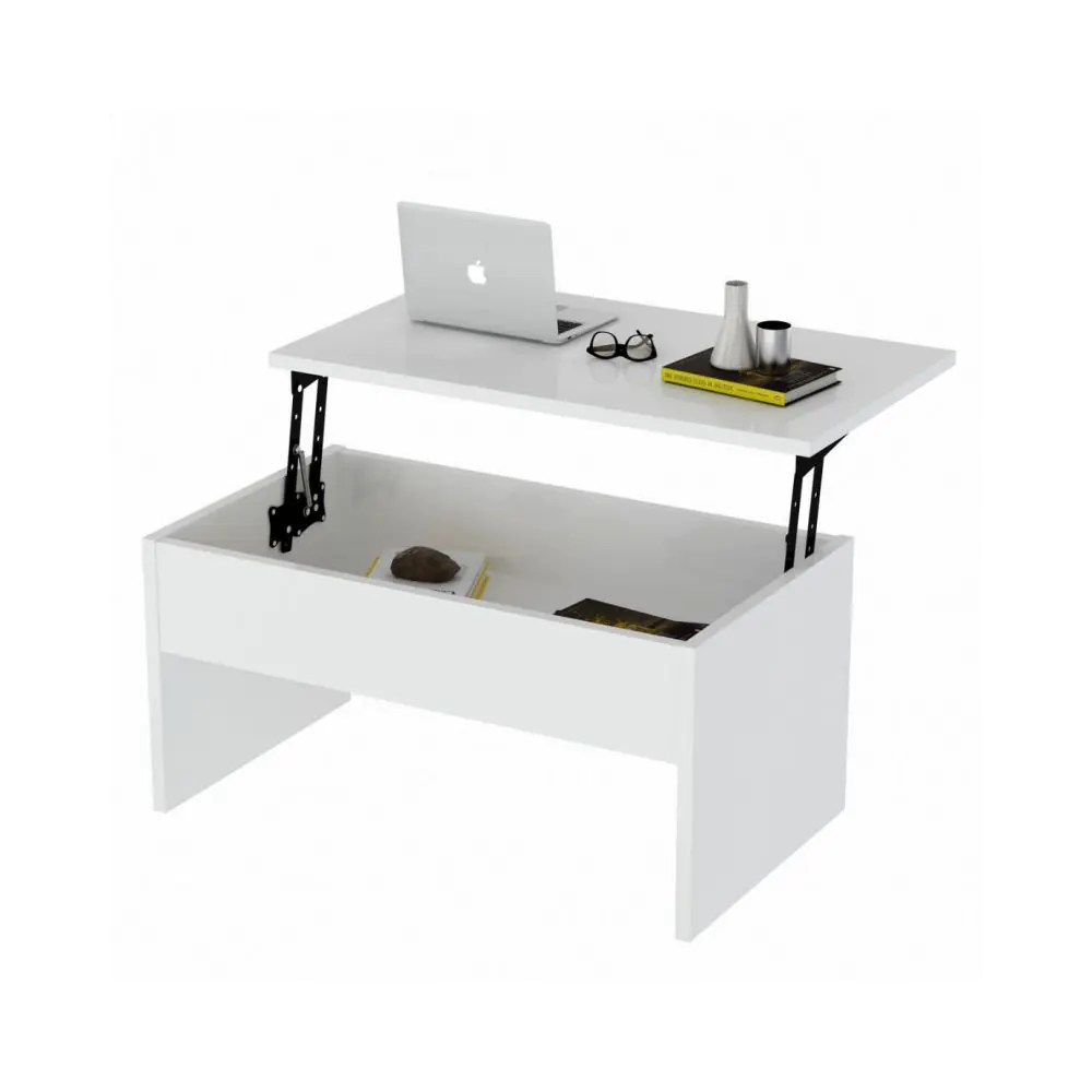 Холна маса Furny Home 756FRN2815, 90x52 см, Разгъваща се, Бял, (12371)