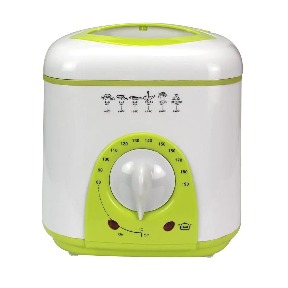 Фритюрник мини SAPIR SP 1980 BC, 950W, 1 литър, Бял/Зелен