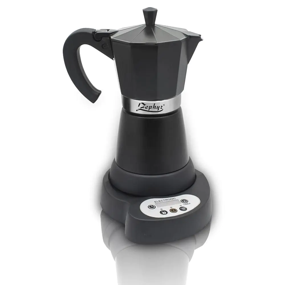 Електрическа кубинска кафеварка ZEPHYR ZP 1175 C6, 480W, Черна