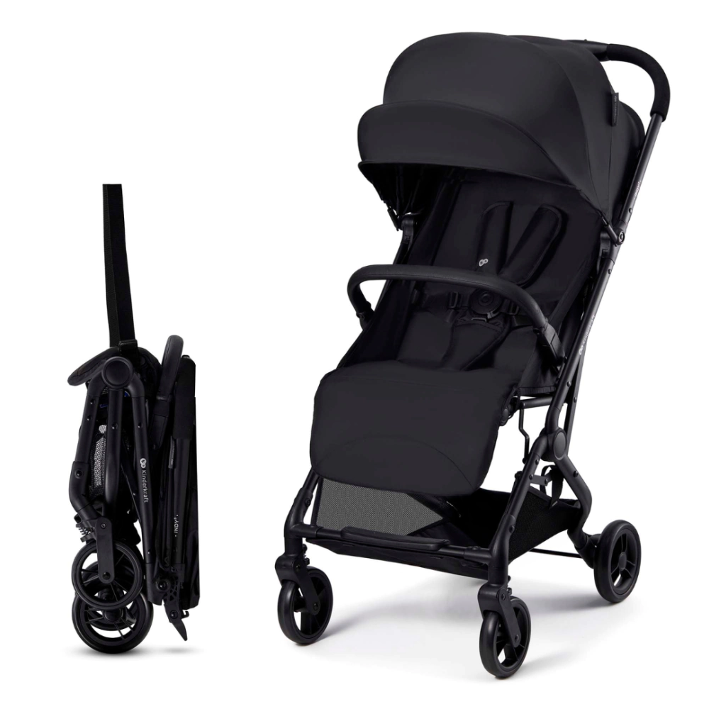 Kinderkraft INDY 3 бебешка количка COAL BLACK, (35948331)