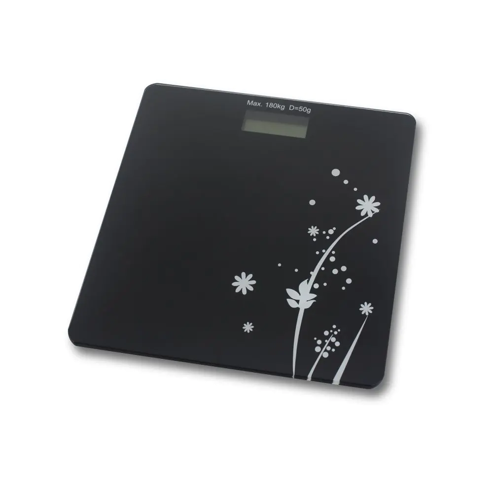 Кантар Rosberg R51650E, 180 кг, Дигитален, LCD дисплей, Черен, (55R51650EB)