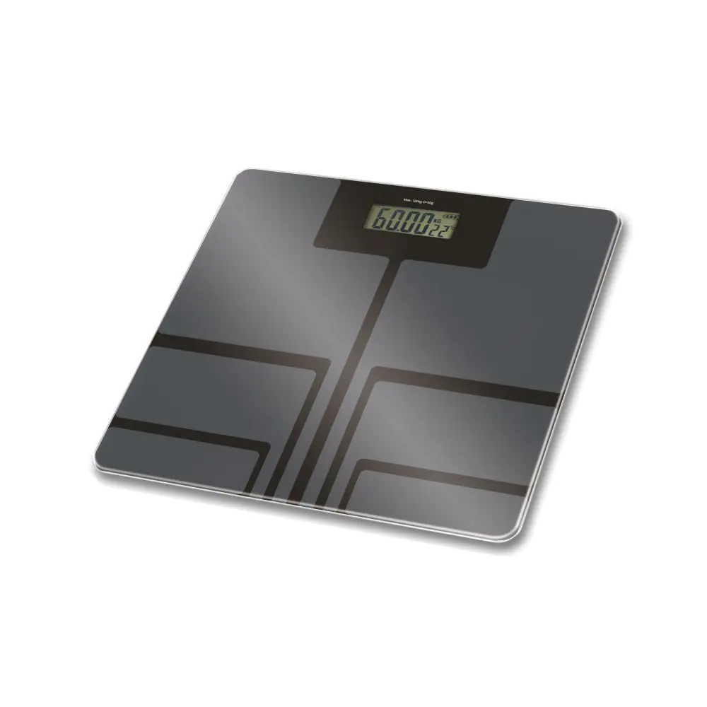 Кантар Rosberg R51650E, 180 кг, Дигитален, LCD дисплей, Сребрист, (55R51650EG)