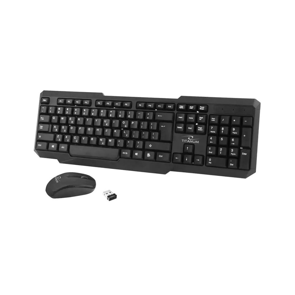 Комплект мишка и клавиатура Esperanza TK108, Bluetooth, Черен, (12879)