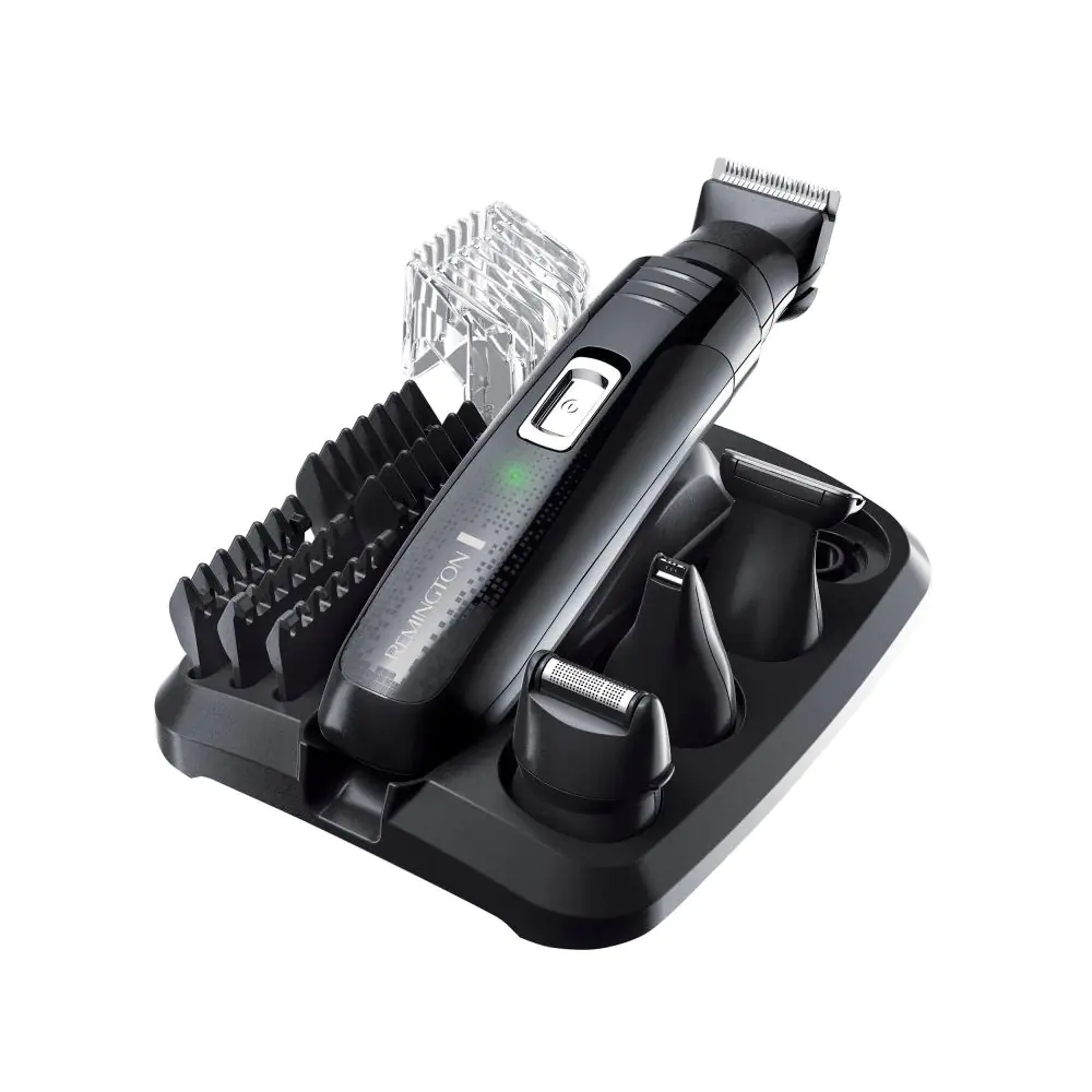 Комплект Remington Groom Kit PG6130, 2-20 мм, 4 накрайника, Самонаточващи се ножчета, Черен, (17846)