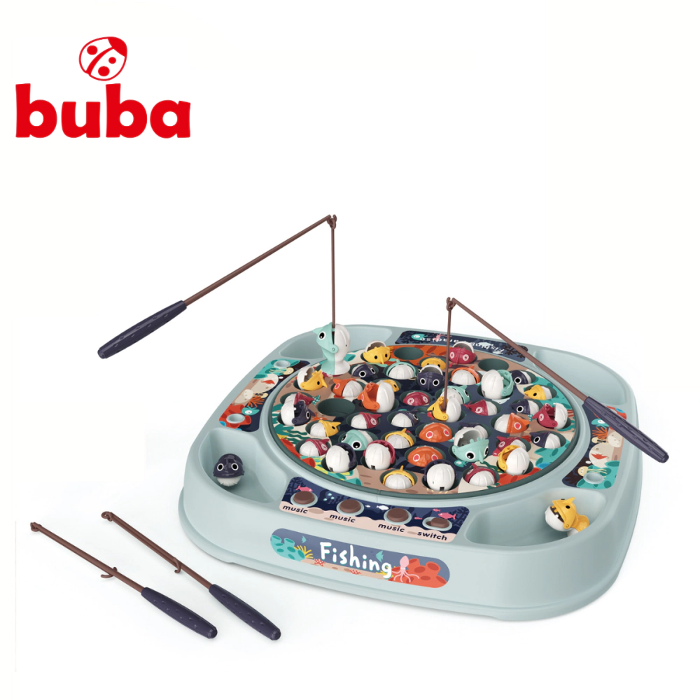 Комплект за риболов Buba Fishing 889-213,45 рибки, сив, (14910)