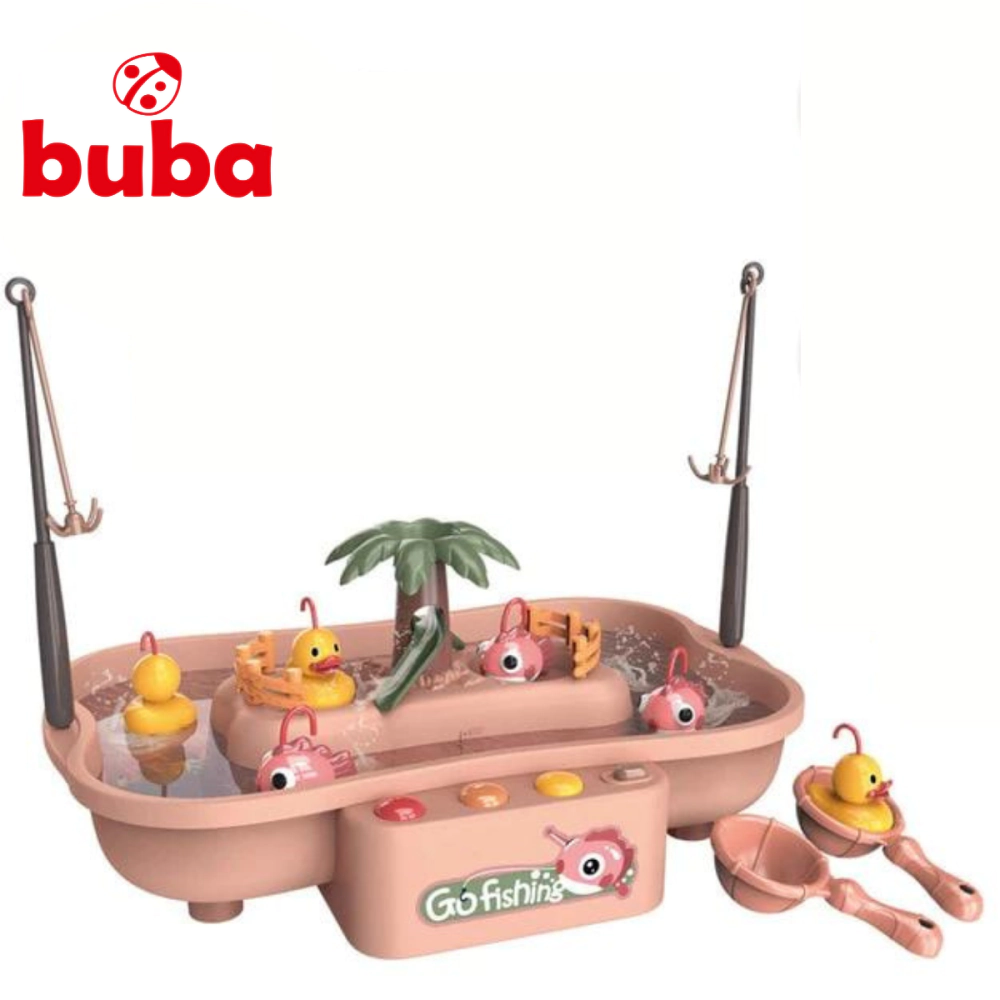 Комплект за риболов Buba Go Fishing 889-194, рибки, розов, (14912)