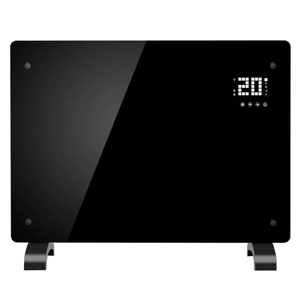 Конвекторна печка ELITE WGPHD-18, 1800W, Стъклен панел, WI-FI, Черен, (15998)