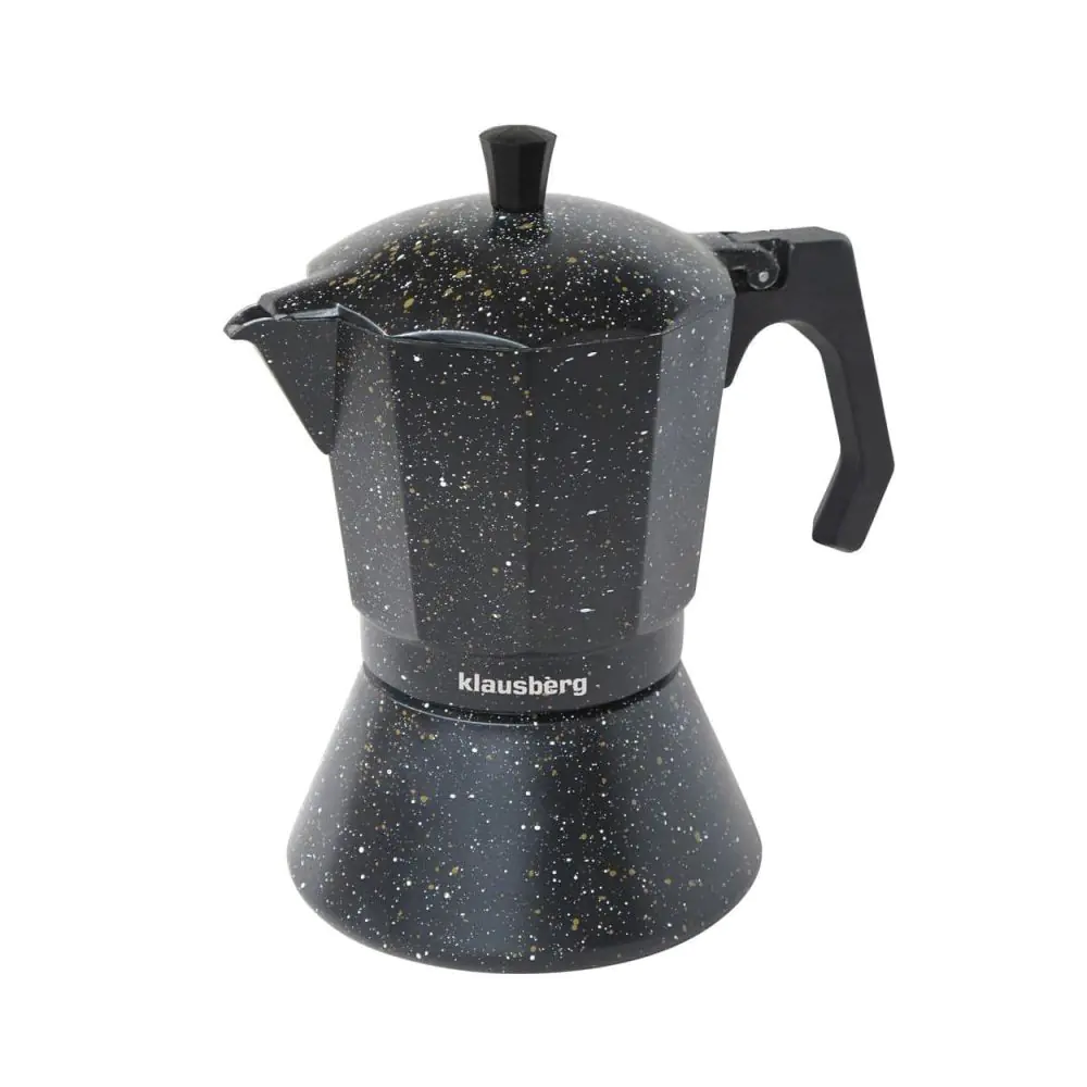 Кубинска кафеварка Klausberg KB 7160, 9 чаши, Индукция, Черна, (12882)