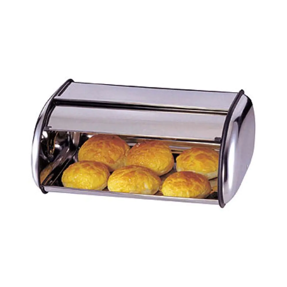 Кутия за хляб Rosberg R51225AS, 34х23, Стомана, Сребрист, (55R51225AS)