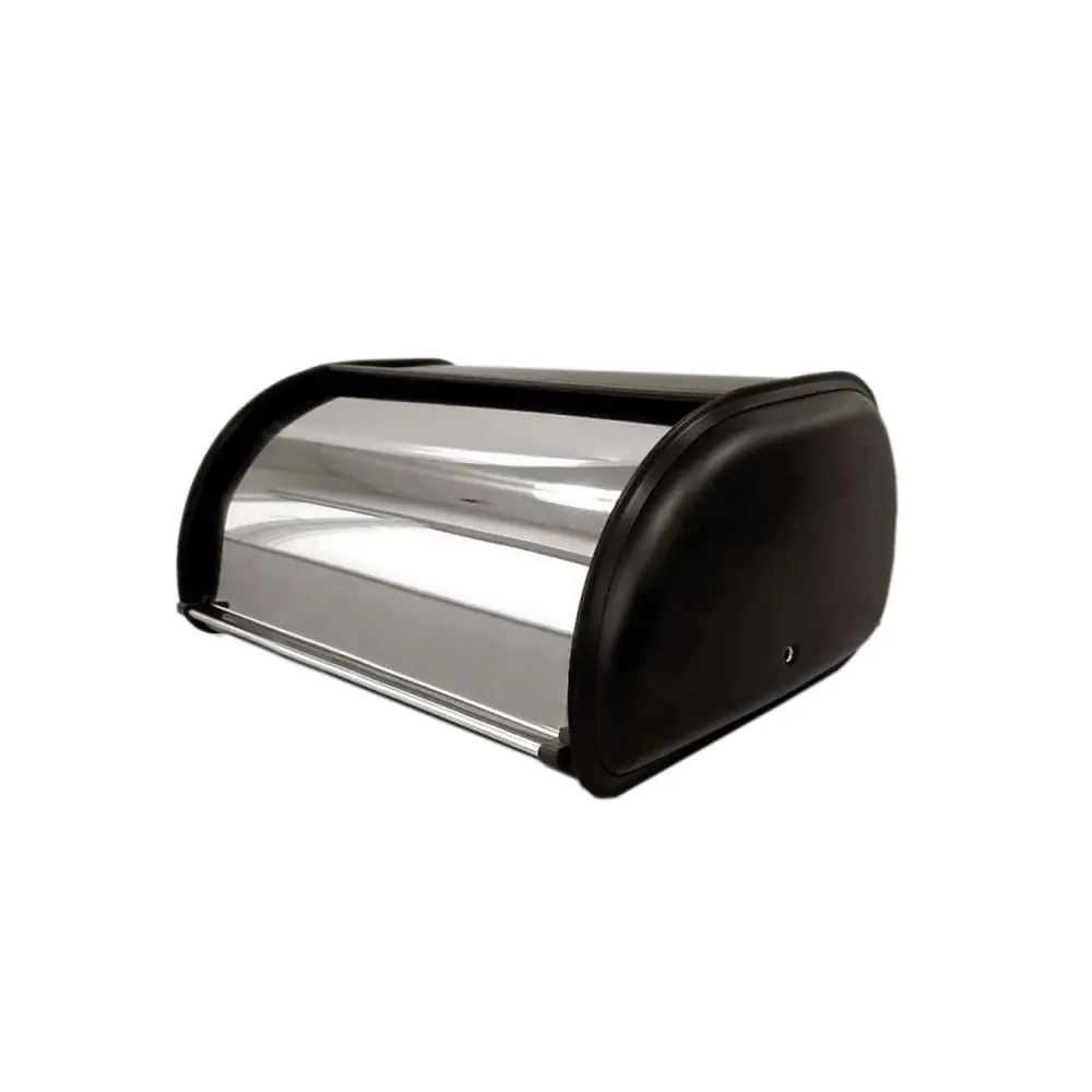 Кутия за хляб Rosberg R51225BS, 34х23, Стомана, Черен/Сребрист, (55R51225BS)
