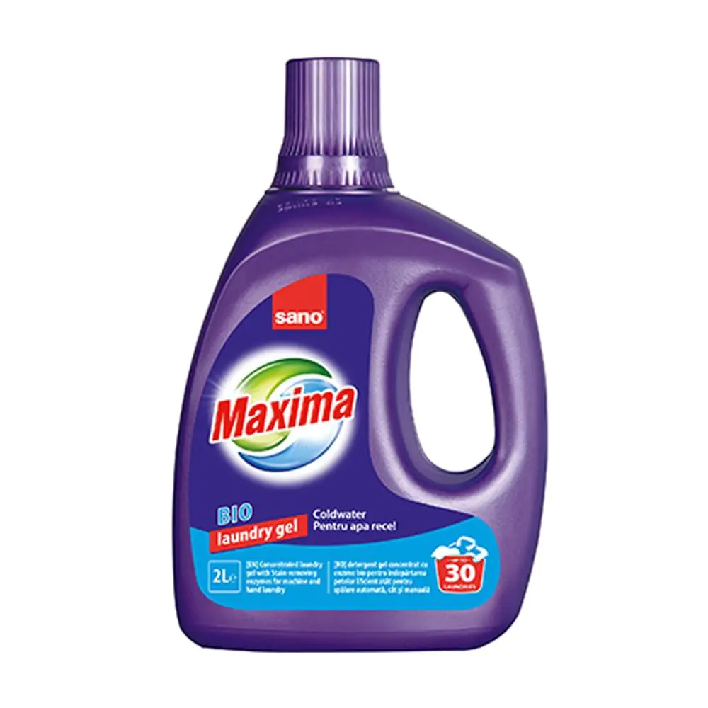 Гел за пране Sano Maxima Bio, 2 л,  30 пранета