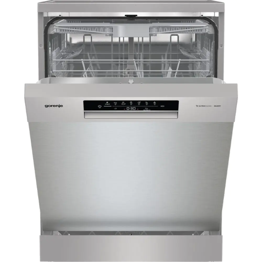 Съдомиялна GORENJE GS643D90X, 16 комплекта, Aqua Stop, Сив металик, (19189)