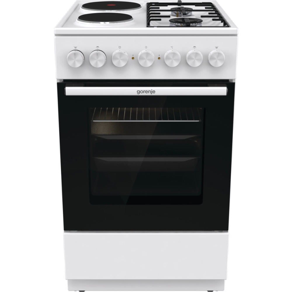 Комбинирана готварска печка Gorenje GK5B42WF, 70L, Aqua Clean, Бял, (35930987)