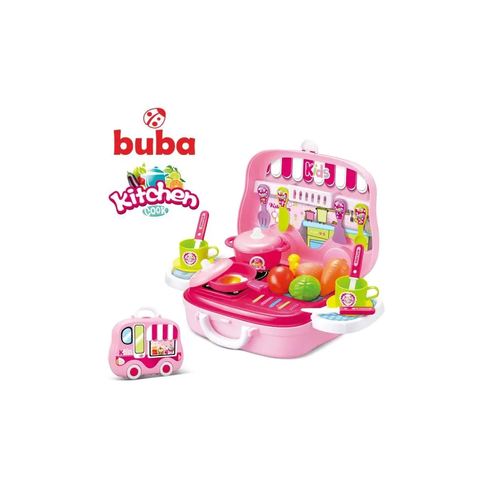 Малка детска кухня Buba Kitchen Cook, 008-915, Розова, (15504)