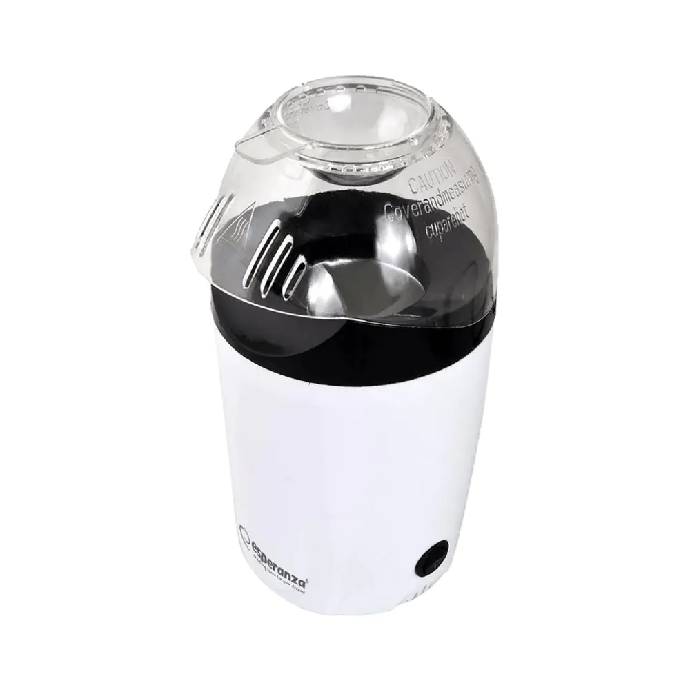 Машина за пуканки Esperanza EKP006, 1200W, 270 ml, Готови за 2 мин, Без мазнина, Бял, (12861)