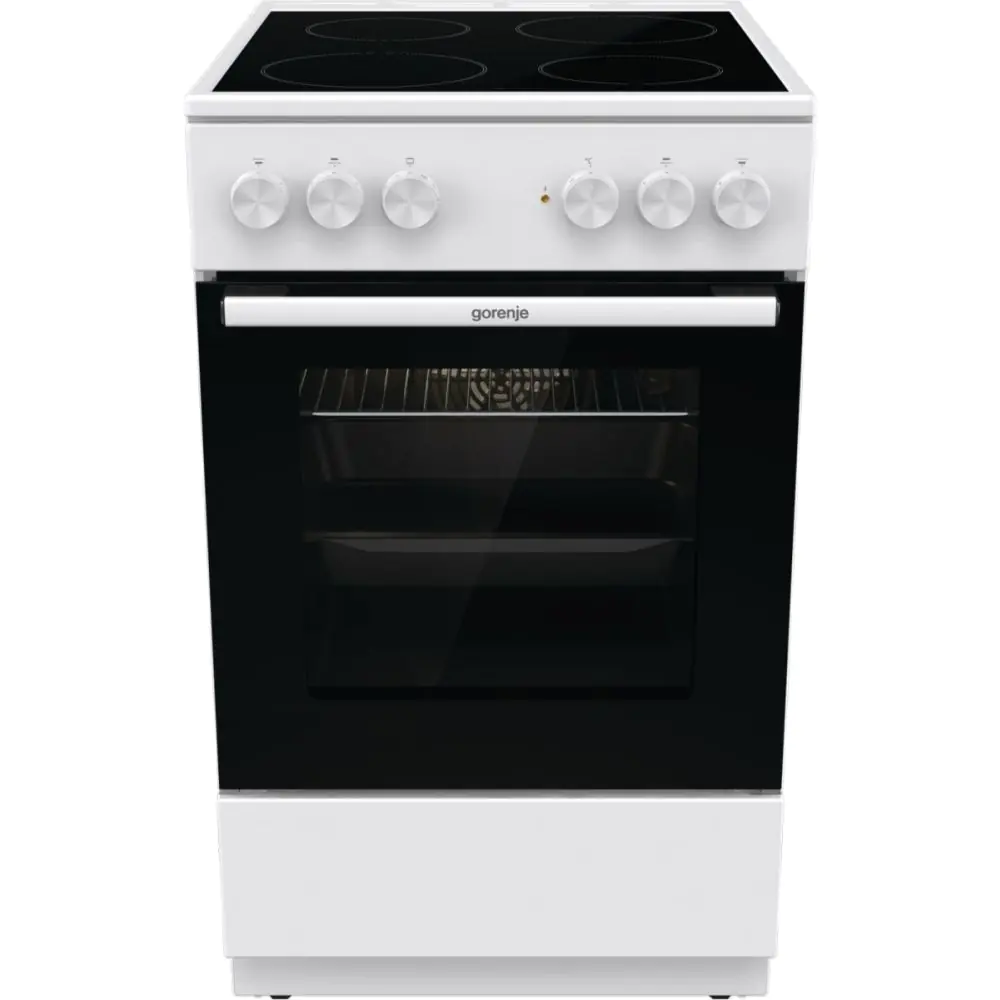 Готварска печка със стъклокерамичен плот Gorenje GEC5A61WG, 70 литра, бял, (13736)
